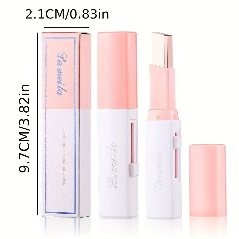 LANBENA Two-Color Gradient Eyeshadow Stick – Long-Lasting Waterproof Shimmer