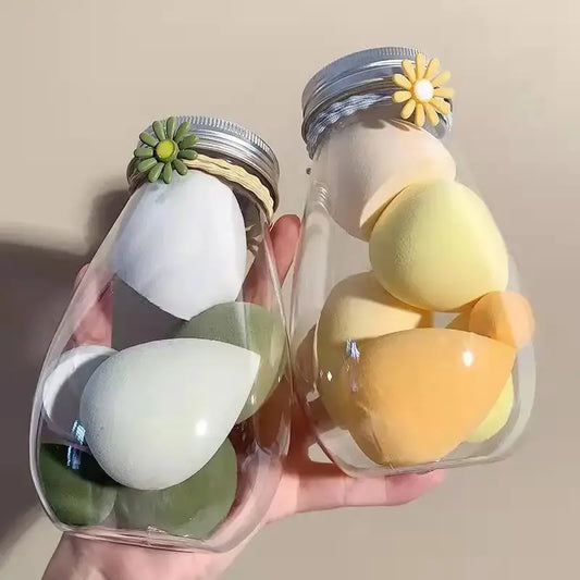 6-Pack Dual Use Makeup Sponges | Wet & Dry Water Drop Beauty Blender Puff