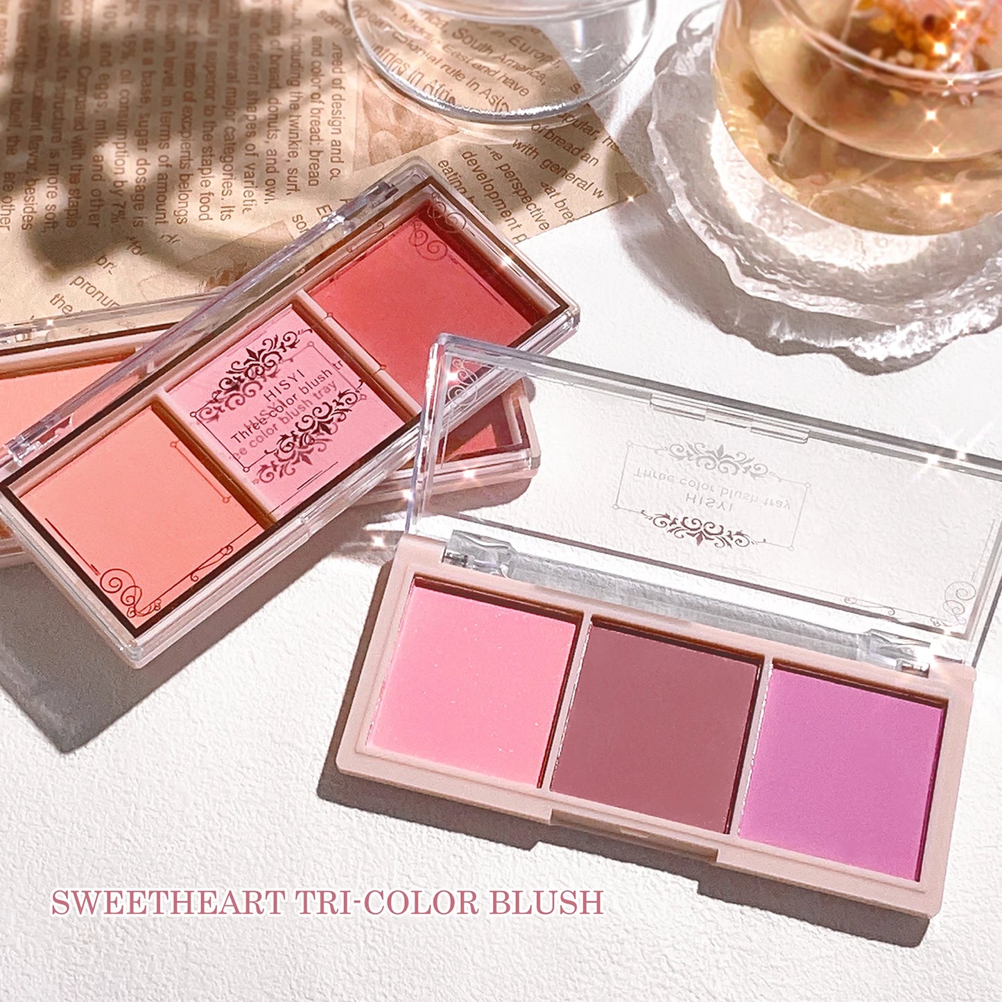 HISYI 3-Color Matte Blush – Long-Lasting, Natural Finish, Non-Cakey