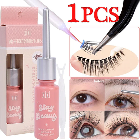 LuxuryGlow Quick Dry Invisible False Eyelash Glue – Transparent, Waterproof & Long-Lasting