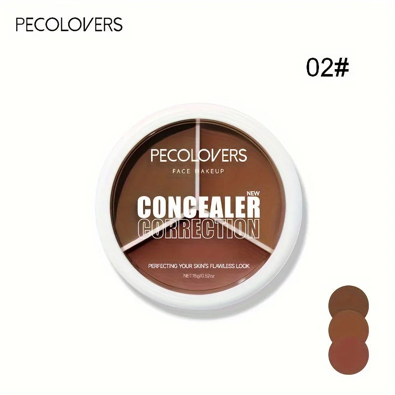Paleta de correctores a prueba de agua LuxuryGlow: cobertura duradera para ojeras y acné