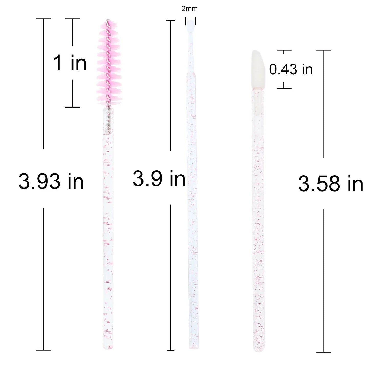 Juego de 200 pinceles desechables para rímel, labios, microcepillo, hisopo aplicador para extensiones de pestañas y cejas, herramientas de maquillaje.