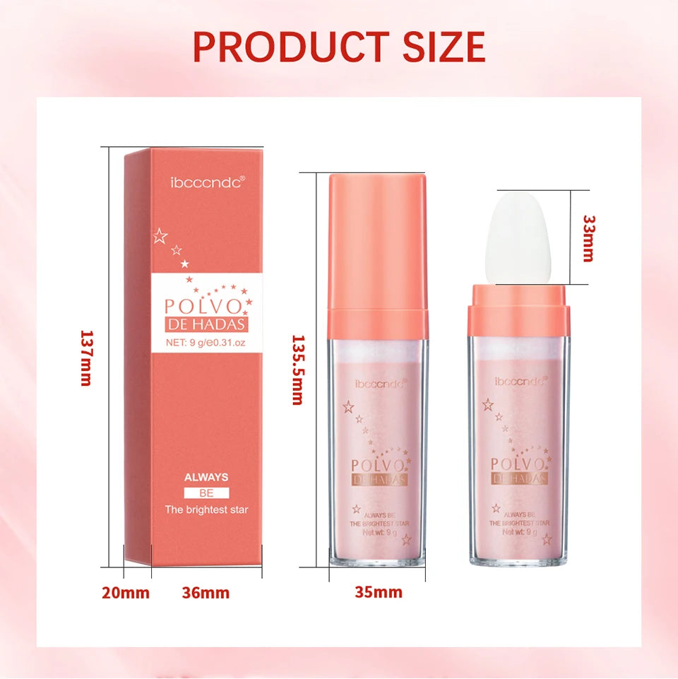 بودرة هايلايتر لاكيرين فيري جلو ثلاثية الألوان - وردي، ذهبي، برونزي لامع