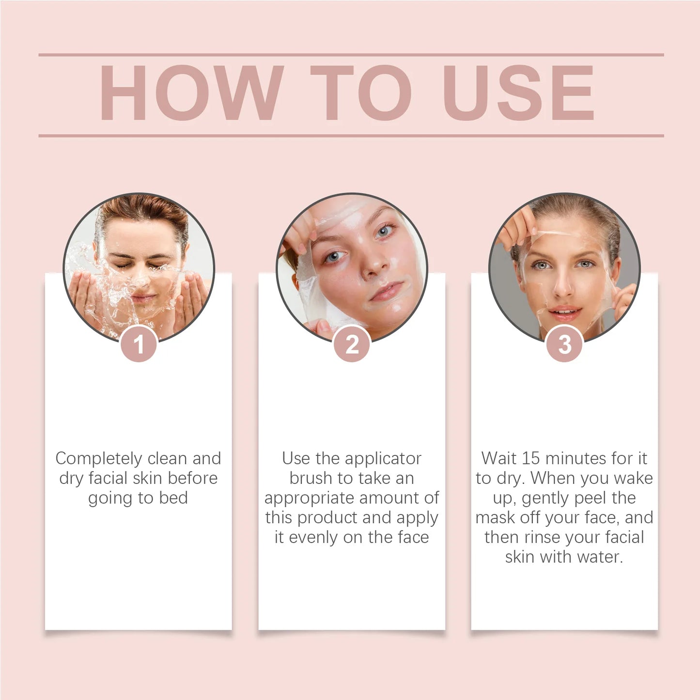 eelhoe Collagen Overnight Peel‑Off Mask Set – Korean Night‑Wrap for Deep Hydration, Brightening & Firming