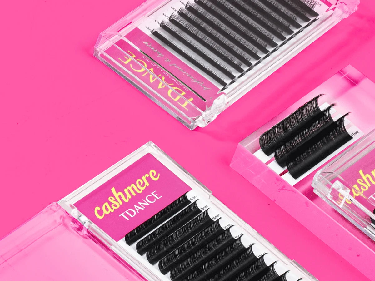 TDANCE Cashmere Classic Lash Extensions – Super Matte Black Individual Trays C90