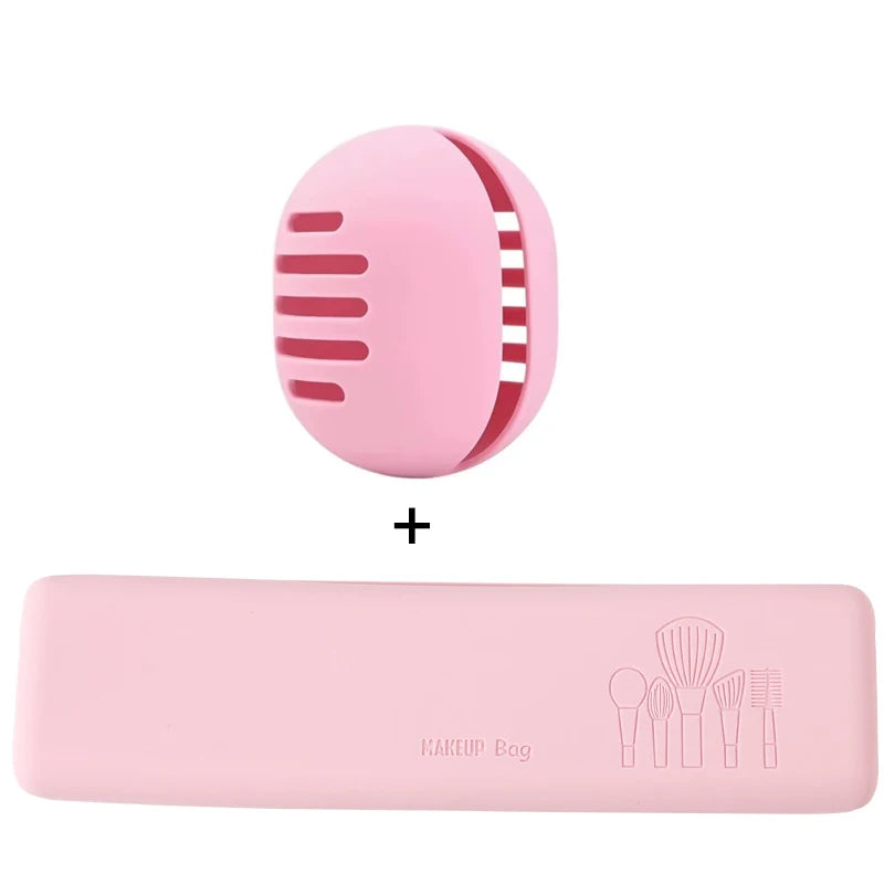 حامل إسفنجات المكياج السيليكونية الصديقة للبيئة من HMQ Beauty - منظم محمول متعدد الفتحات لإسفنجات التجميل