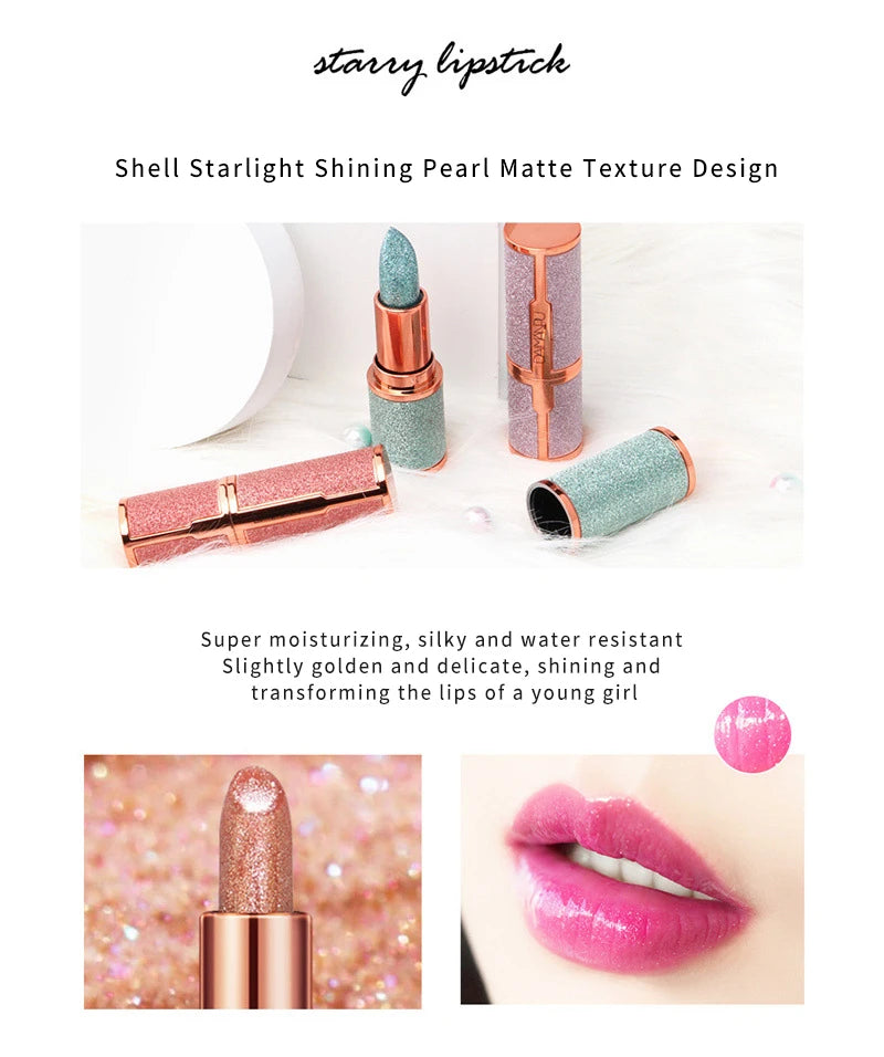 Labial de gelatina Starry Sky de DAIMANPU | Bálsamo labial hidratante que cambia de color