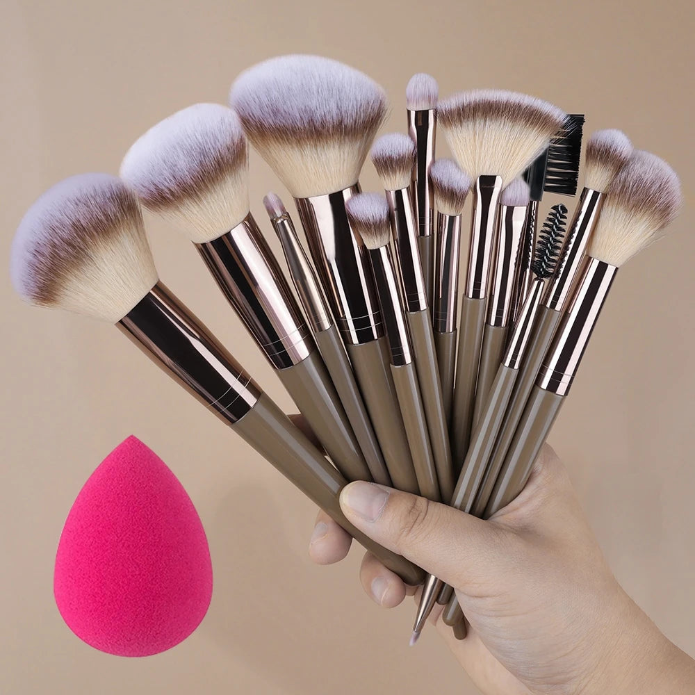 ZSRUNHUI 1–20 Pcs Professional Makeup Brush Set – Soft, Precise & Multi-Use