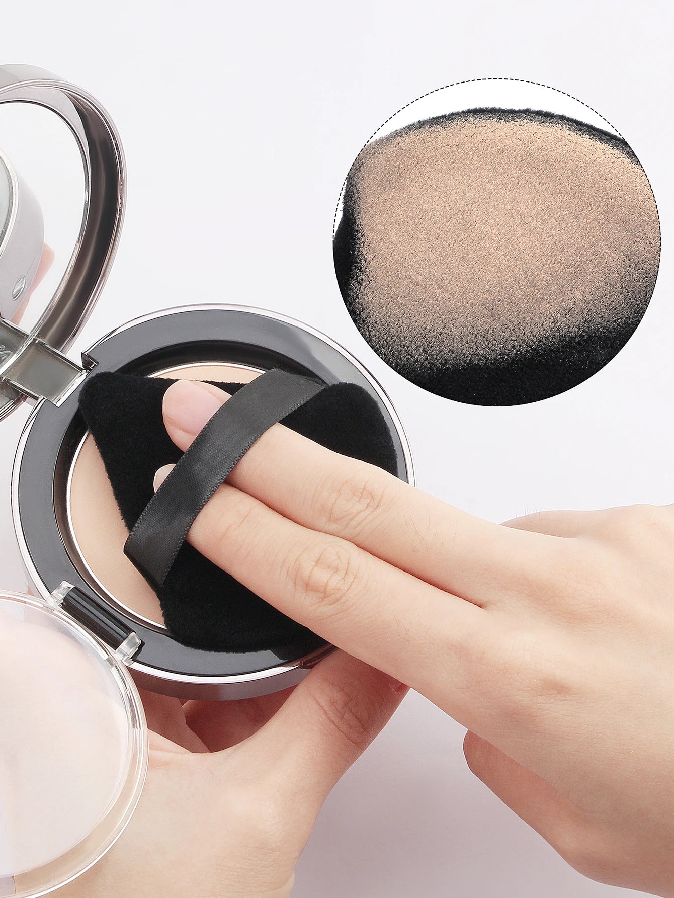 MAANGE 10/12 Pcs Soft Triangle Powder Puff for Wet & Dry Makeup Use