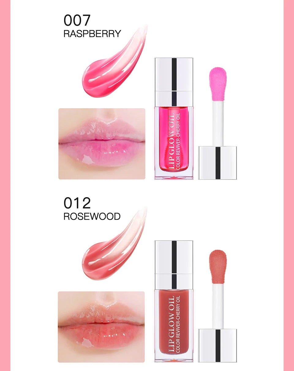 Bálsamo labial hidratante ibcccndc con aceite y brillo labial – Bálsamo labial hidratante y voluminizador con semillas de cereza