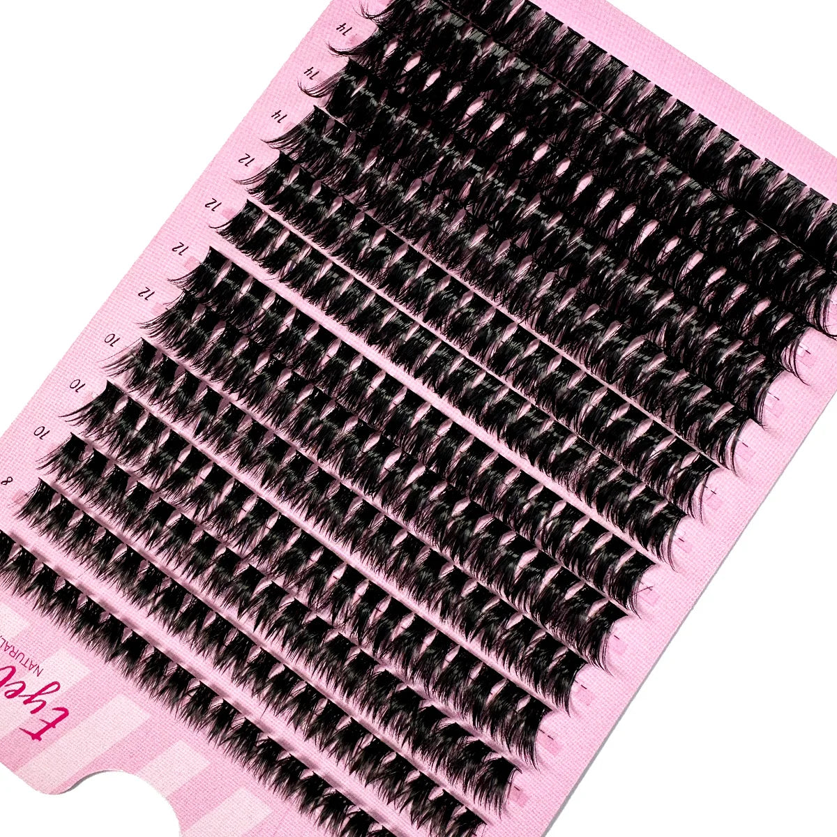 LYBCG Cluster Eyelash Extension – 280 Bundles Handmade Natural 3D Mink Lashes