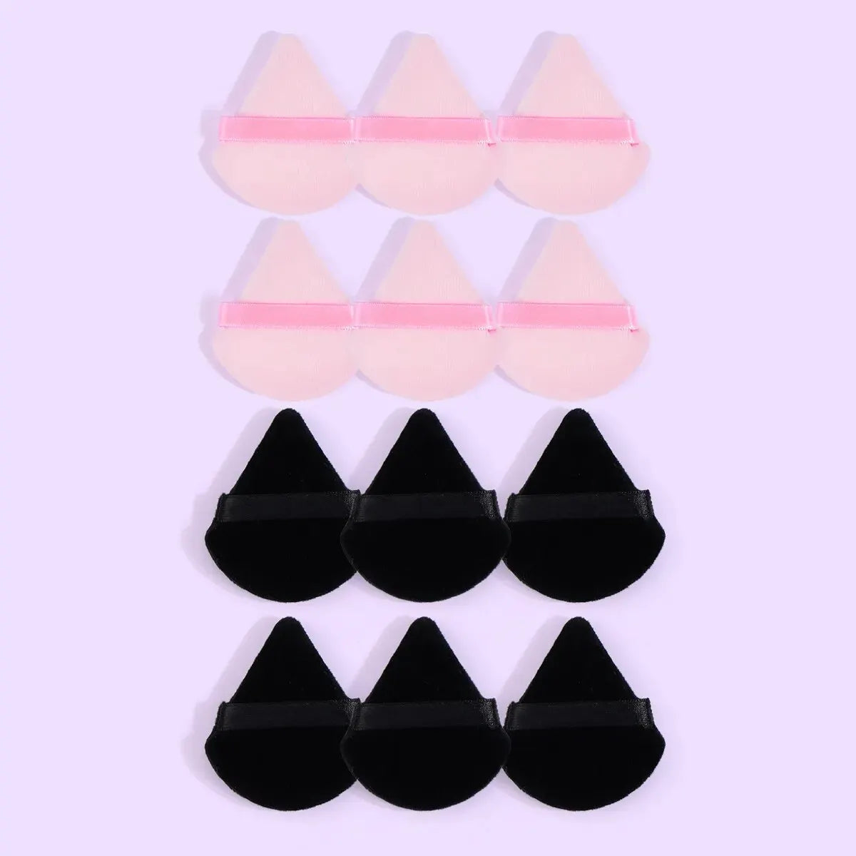 MAANGE 10/12 Pcs Soft Triangle Powder Puff for Wet & Dry Makeup Use