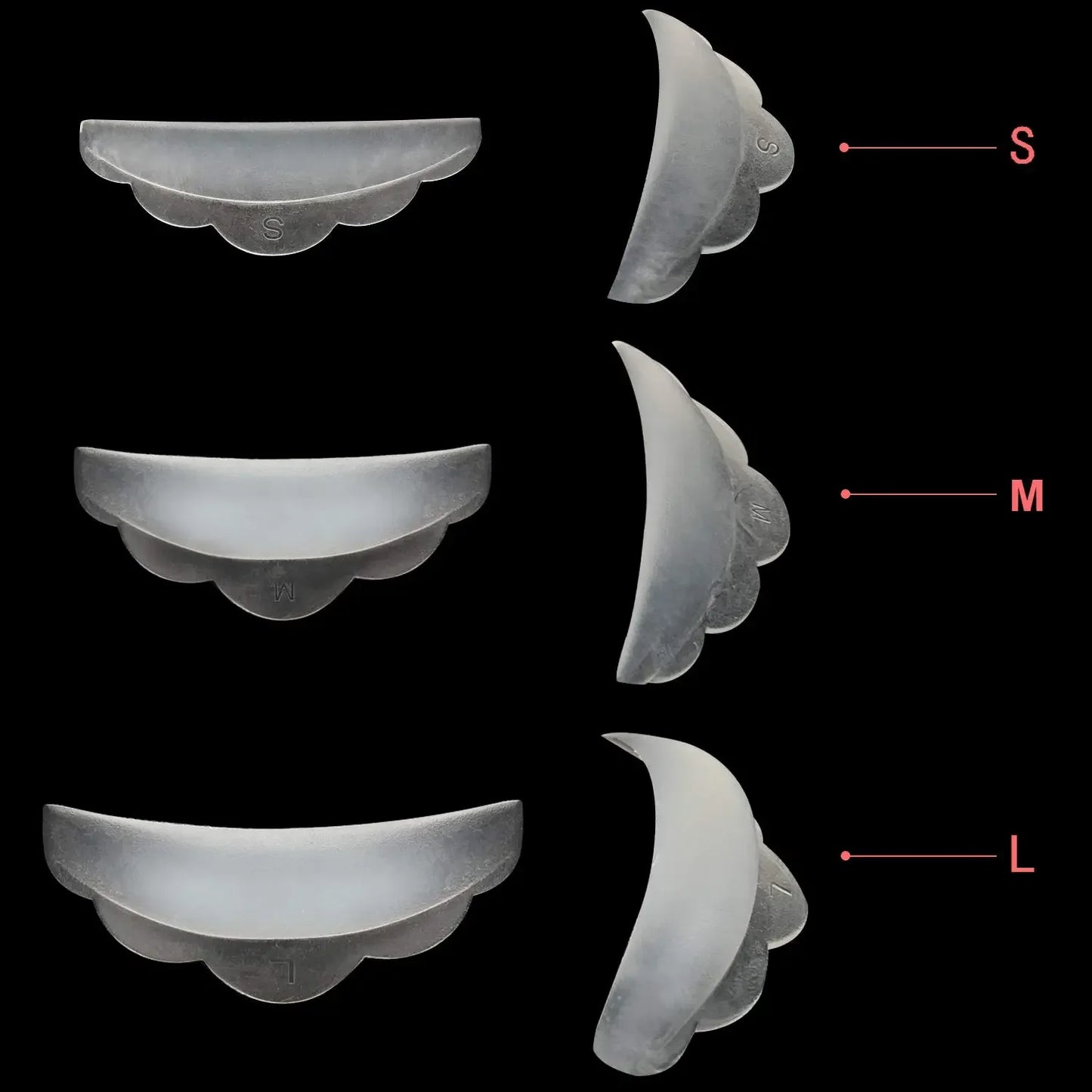 ZXZZS 5 Pairs Silicone Lash Lift Kit with Y Brush & Curler Applicator