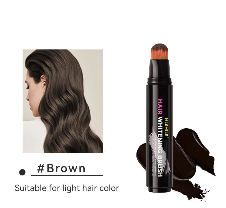 LuxuryGlow Disposable Hair Color Brush Stick – Temporary White Hair Concealer with Natural Plant Extracts (20ml)