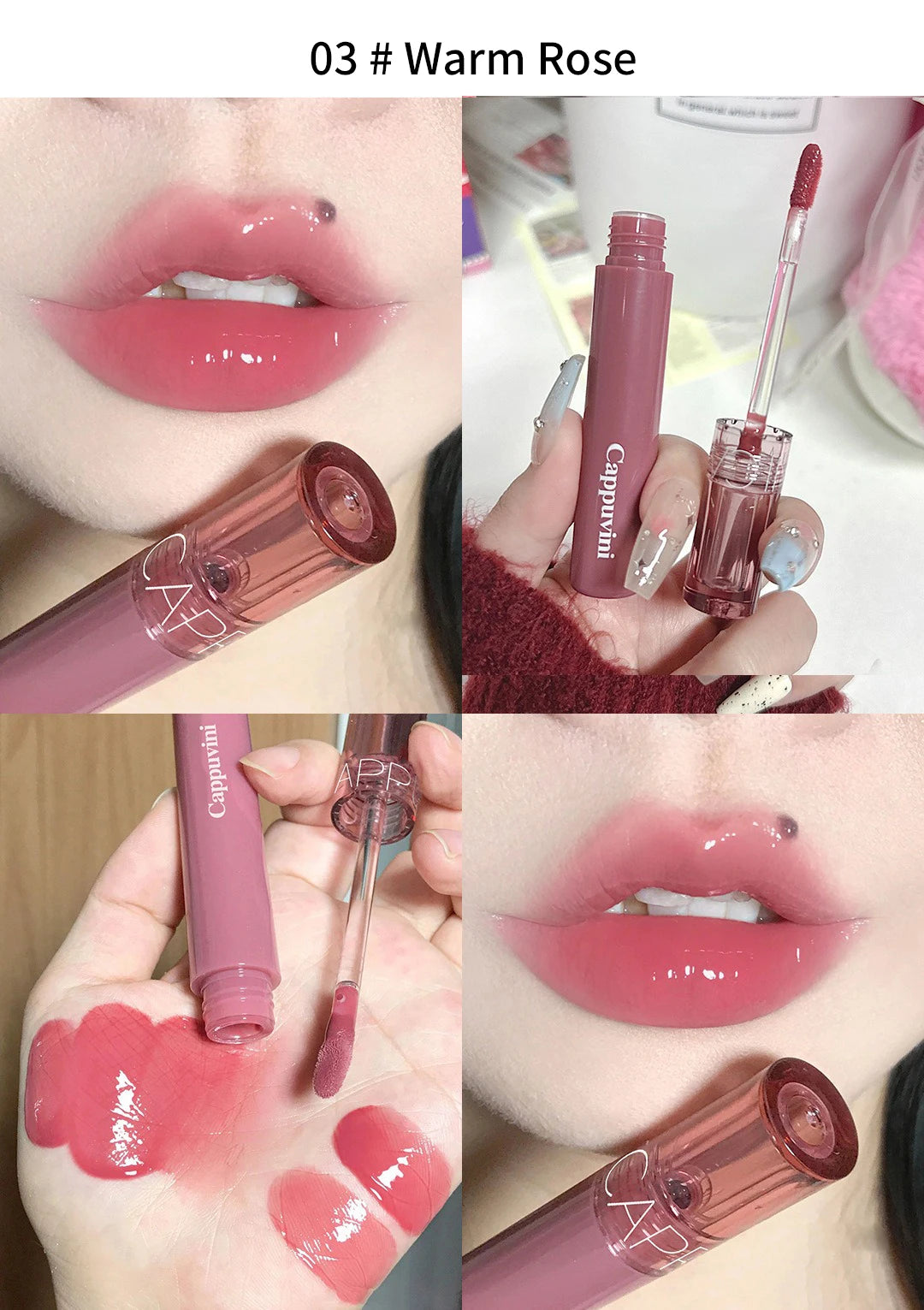 Cappuvini Beauty Juice Lip Glaze: labial hidratante con brillo de espejo