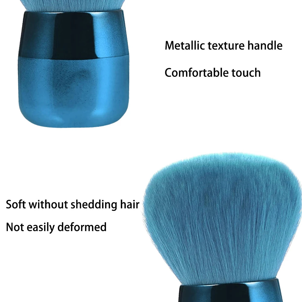 LuxuryGlow Mushroom Head Makeup Powder Brush | Soft Wool Fiber for Smooth Application