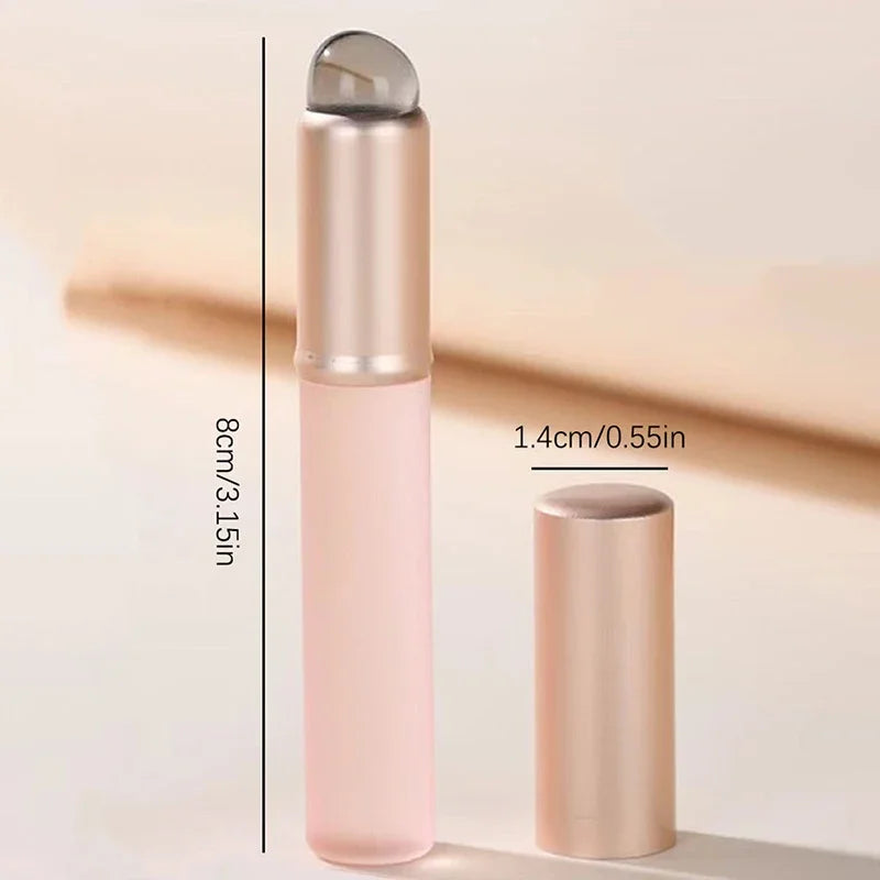 Minipincel de silicona para labios LuxuryGlow con funda: aplicador de mascarilla y brillo labial