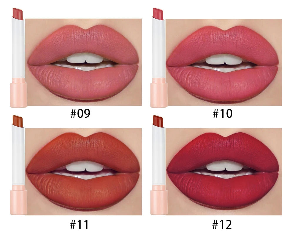 Set de labiales mate Handaiyan | 4 mini labiales de terciopelo que no se decoloran