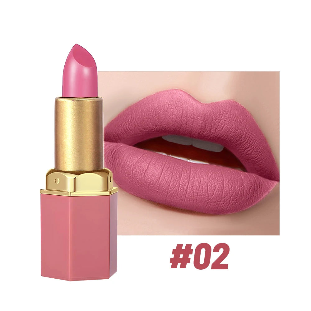 Lápiz labial mate SAM SUGAR de 6 colores: duradero, antiadherente y con acabado aterciopelado (resistente al agua y a las manchas)