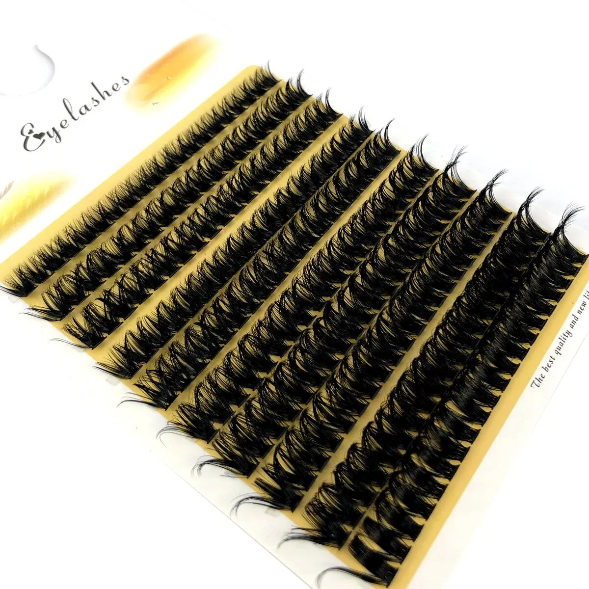 رموش HBZGTLAD 200 مجموعة متنوعة من الحجم - مراوح جاهزة من 10D إلى 80D