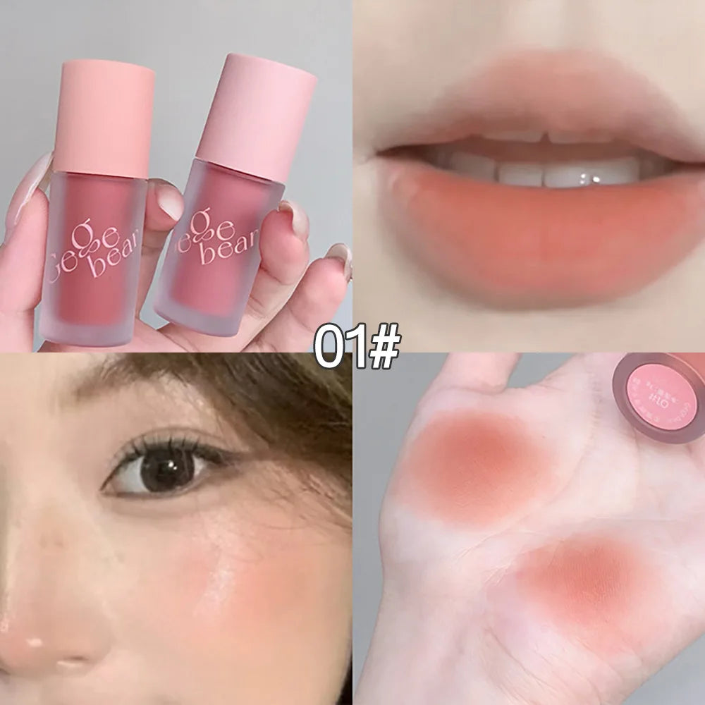 Gege Bear 4-in-1 Velvet Cream – Lipstick, Blush, Eye Shadow & Contour