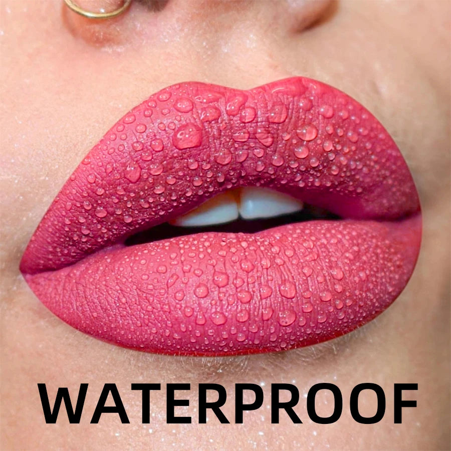 LuxuryGlow 19-Color Matte Velvet Lip Gloss – Long-lasting Waterproof Liquid Lipstick