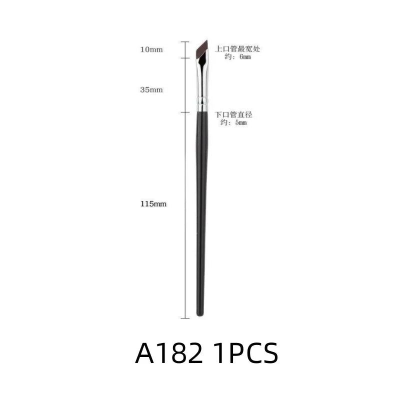 LuxuryGlow Ultra-Thin Angled Eyeliner & Eyebrow Brush | Precision Makeup Tool