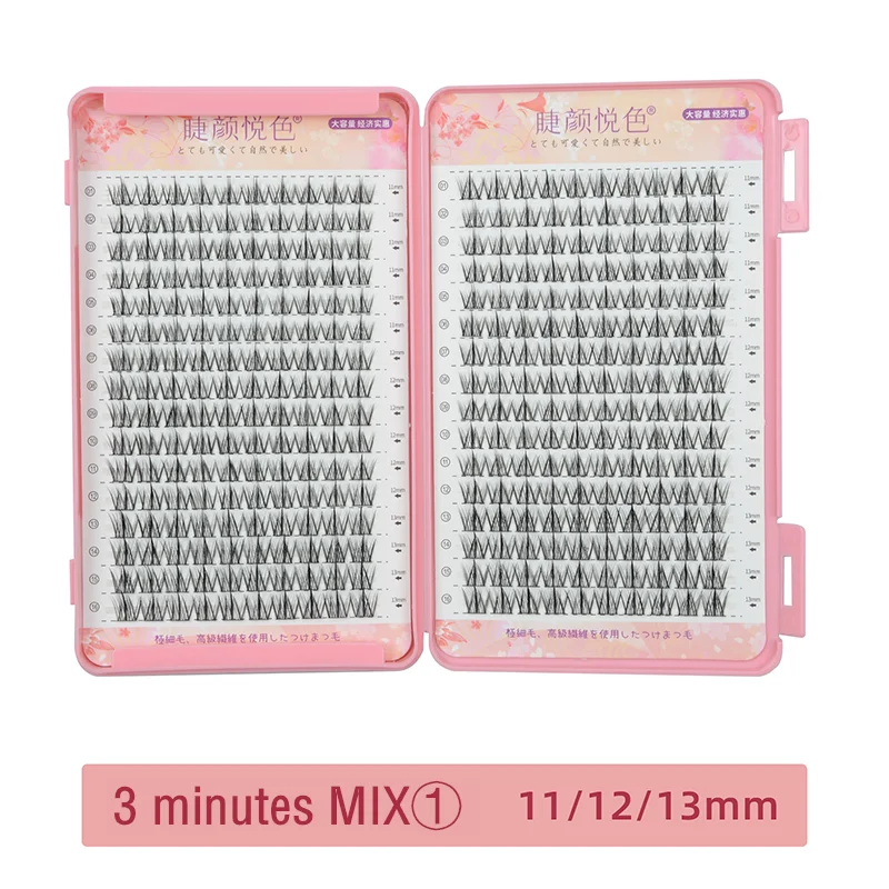 Miz Barn 32 Rows Eyelash Extensions – DIY & Professional, Soft Synthetic Lashes