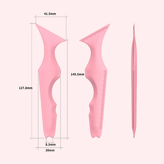 Herramienta de maquillaje 5 en 1 reutilizable de silicona para delineador de ojos y cejas CNKESS