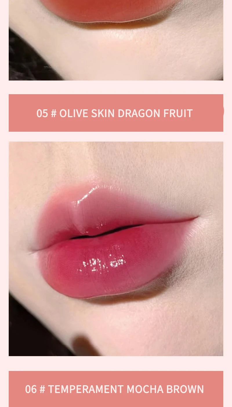 HERORANGE Crystal Gloss Lip Lacquer – Glass-Like Shine, Long-Lasting & Non-Sticky