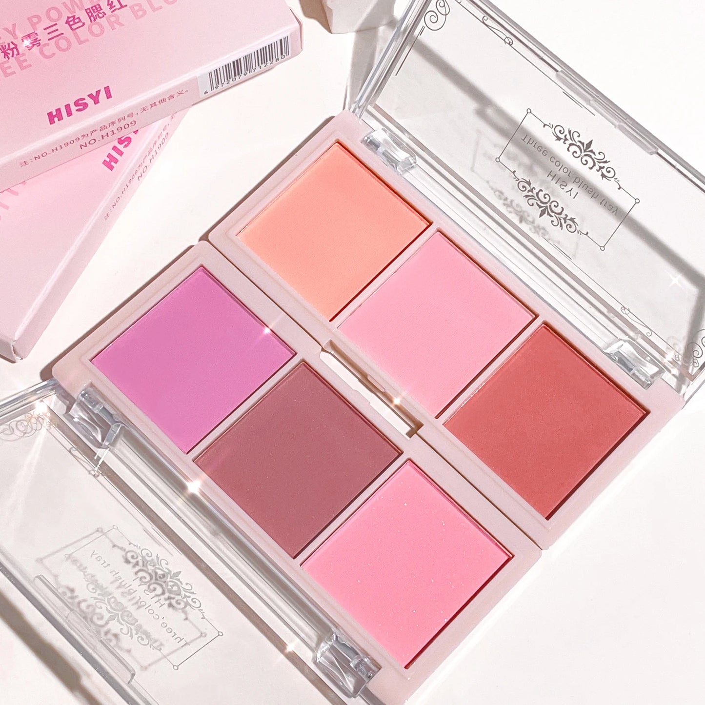 HISYI 3-Color Matte Blush – Long-Lasting, Natural Finish, Non-Cakey