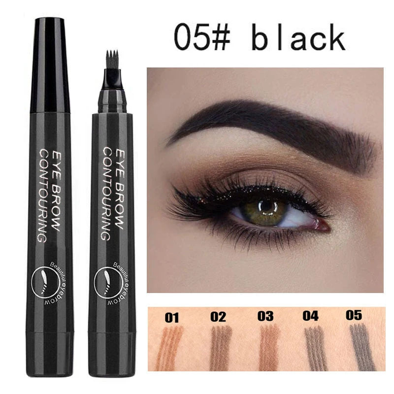 LuxuryGlow Waterproof Eyebrow Tattoo Pen – Microblading Effect Liquid Brow Pencil