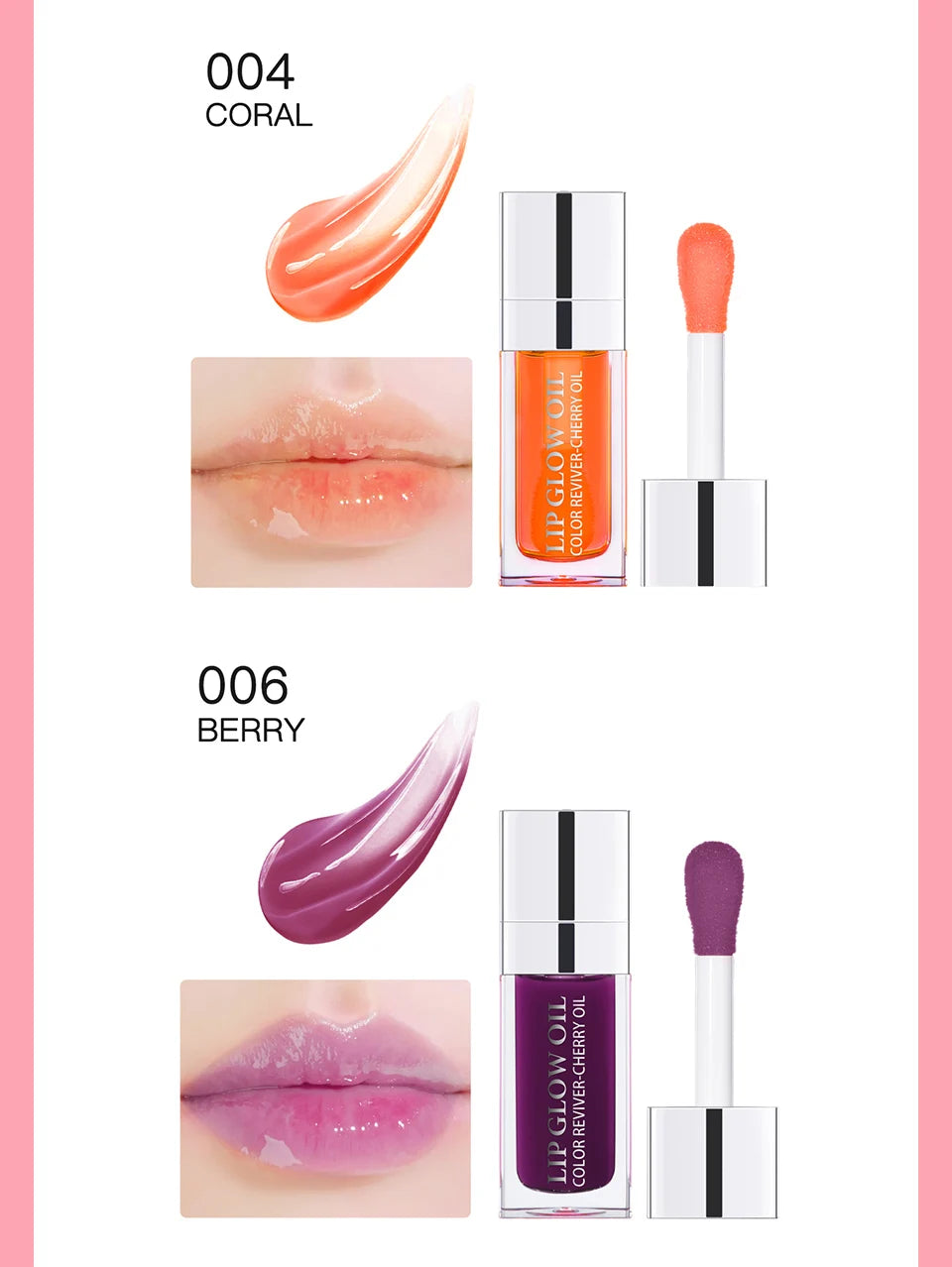 Bálsamo labial hidratante ibcccndc con aceite y brillo labial – Bálsamo labial hidratante y voluminizador con semillas de cereza