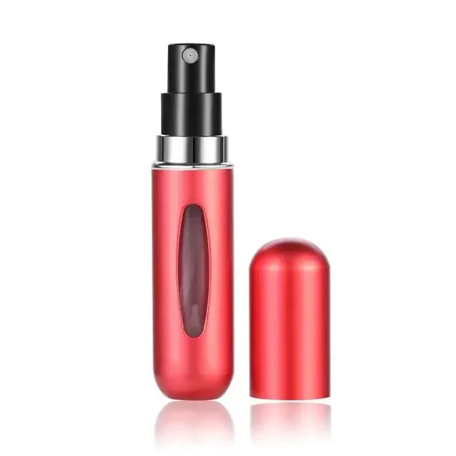 LuxuryGlow Portable Bottom Fill Perfume Spray Bottle 5ml/8ml | Refillable Travel Atomizer