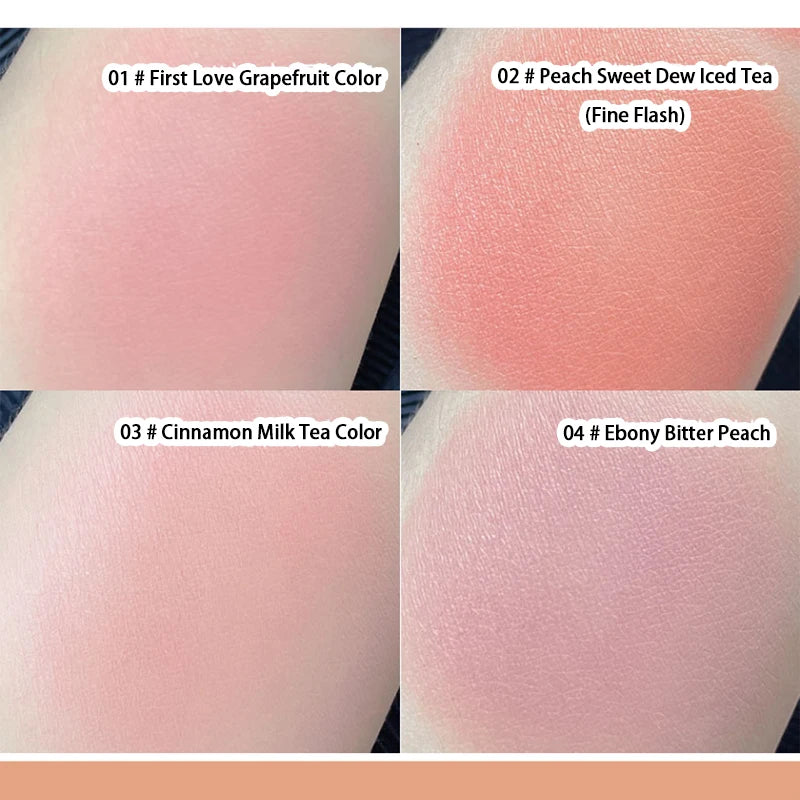 Rubor degradado LuxuryGlow Kakashow – Tono nude natural, acabado mate duradero (4 g)