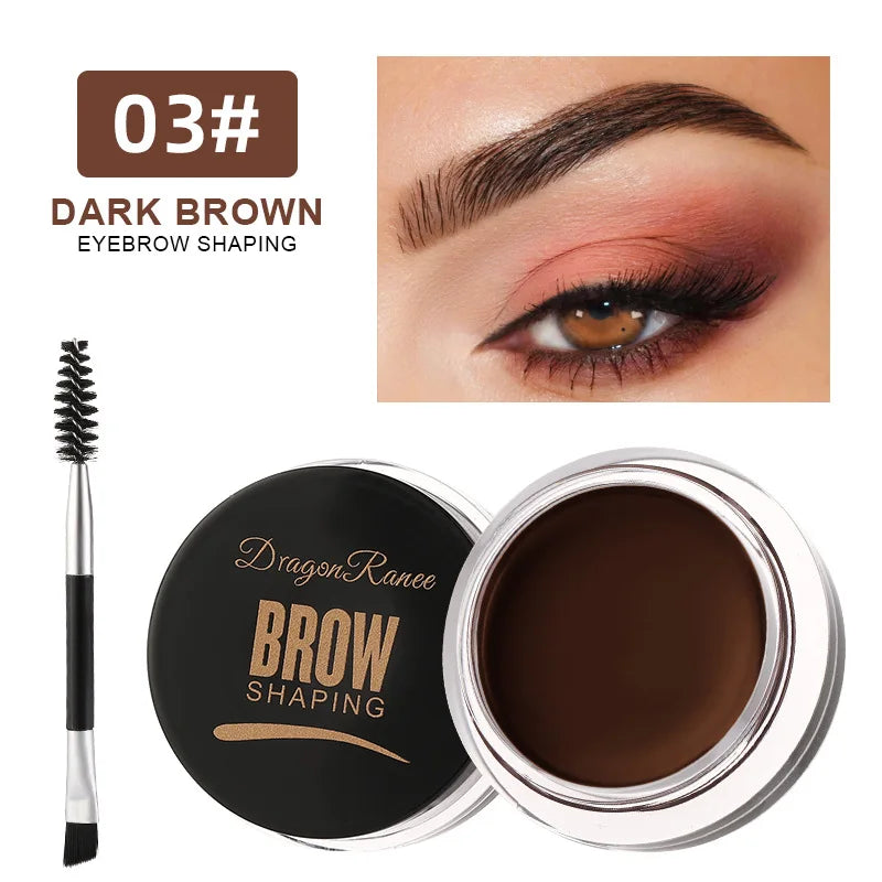 Dragon Ranee 6-Color Eyebrow Styling Cream – Long-Lasting Waterproof Brow Gel