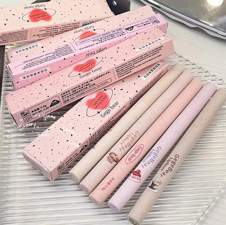Delineador de labios mate Gege Bear Nude: lápiz aterciopelado resistente al agua y de larga duración 