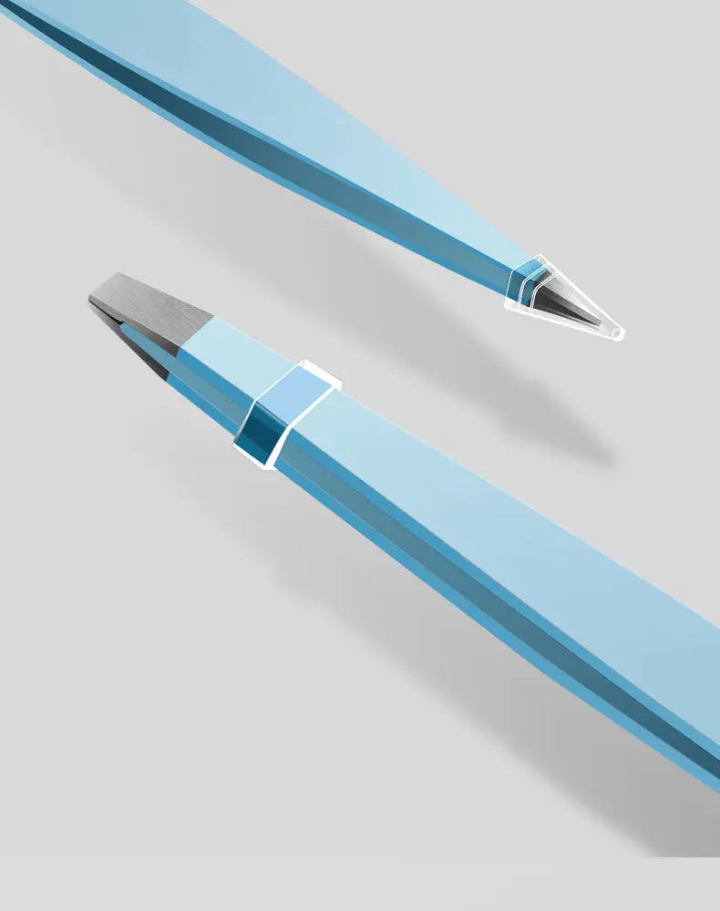 OURINER Colorful Stainless Steel Eyebrow Tweezer – Slanted Precision Hair Remover
