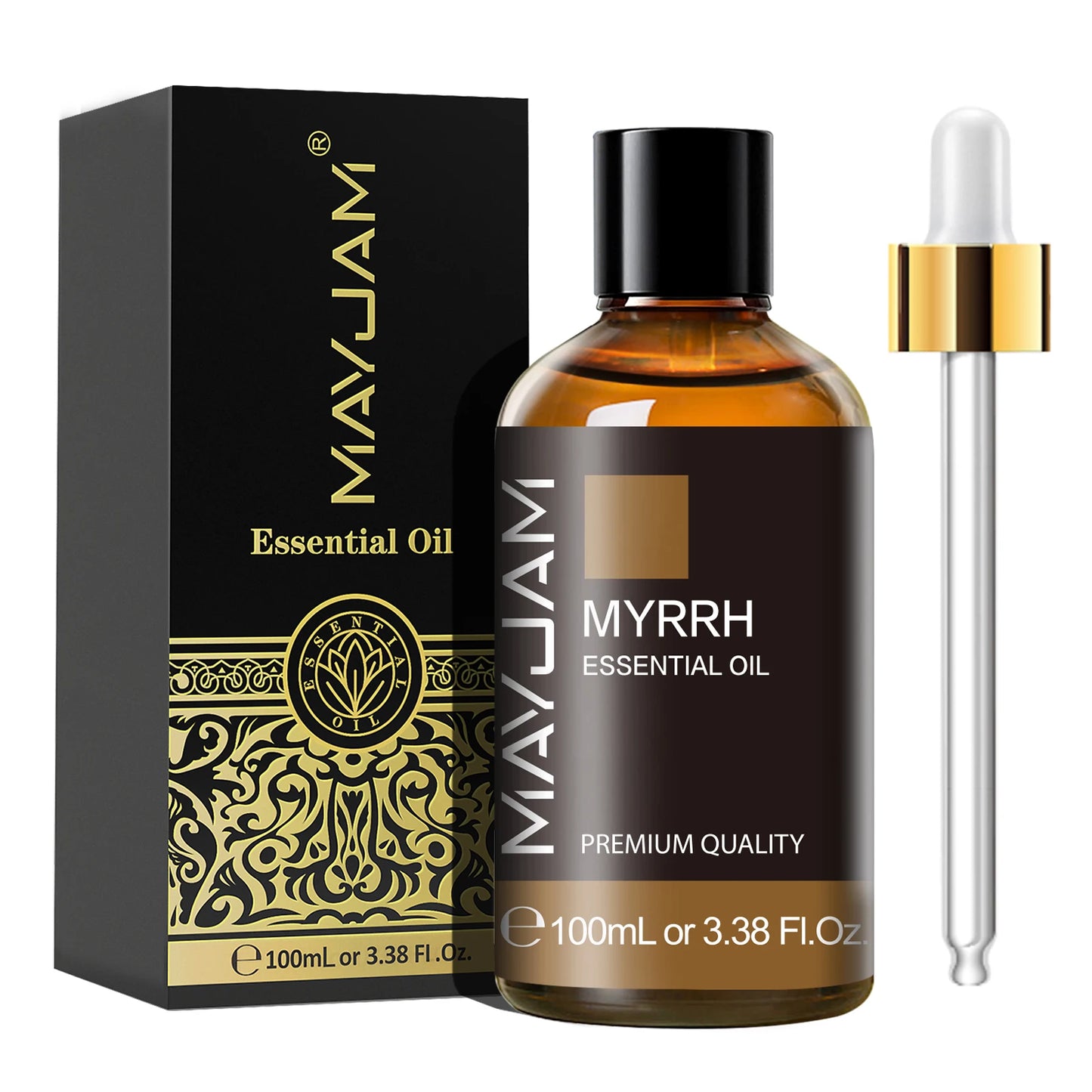 Aceite esencial puro MAYJAM 100 ml: aceite de aromaterapia con gotero para humidificadores, velas y difusores