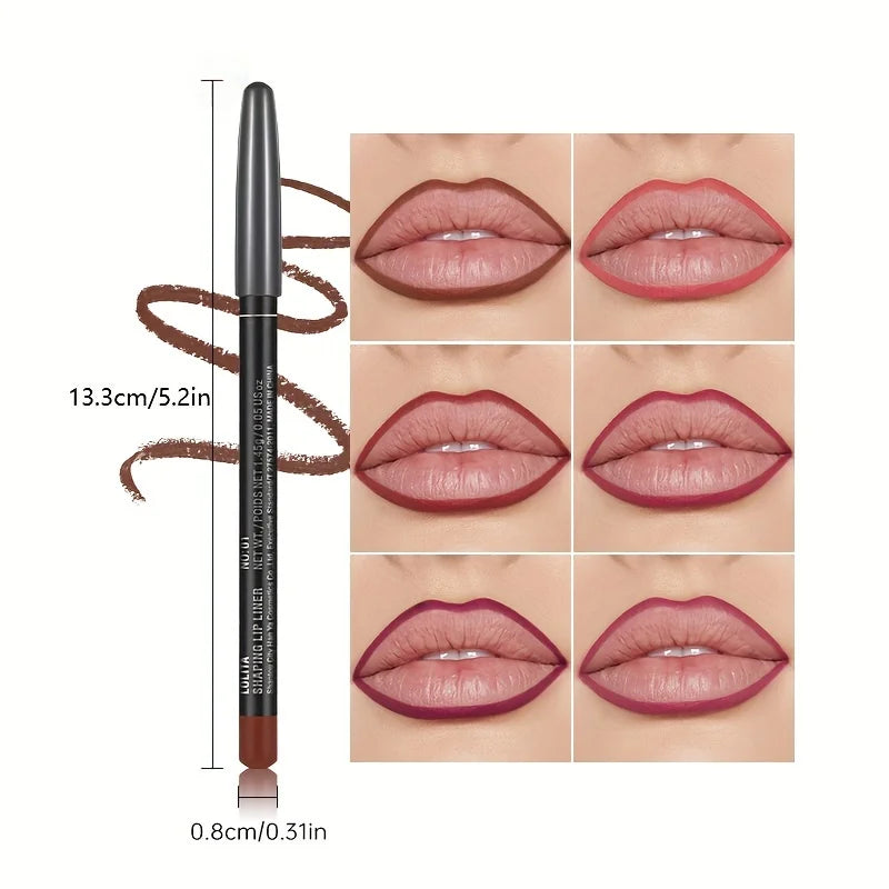 Delineador de labios mate de lujo LuxuryGlow: duradero, suave y de fácil aplicación.