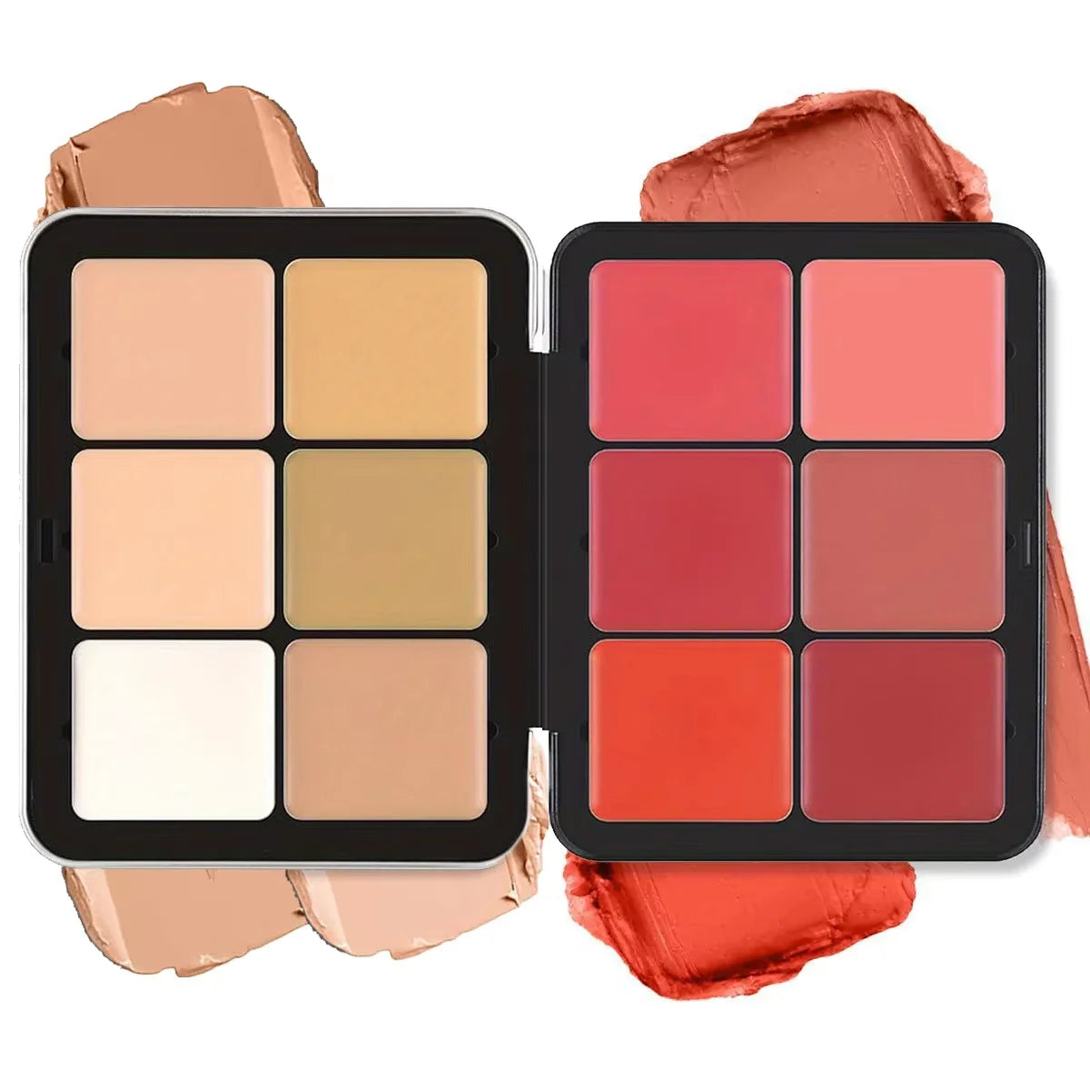 Paleta de correctores, rubores y contornos LuxuryGlow de 12 colores: kit de maquillaje todo en uno