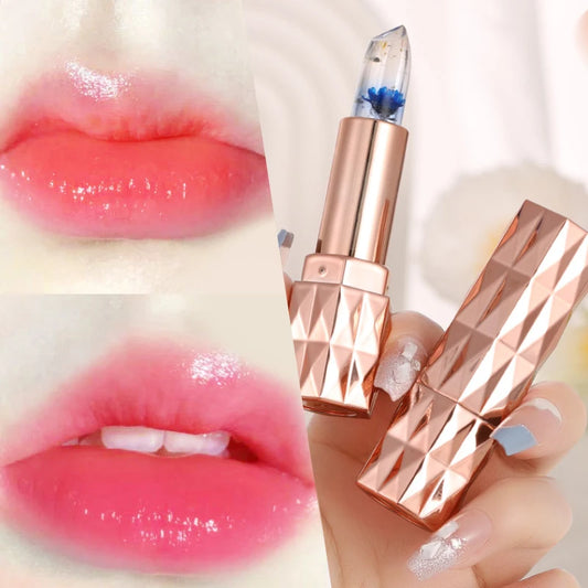 LuxuryGlow Color-Changing Jelly Lipstick – Long-Lasting, Moisturizing, Temperature Sensitive
