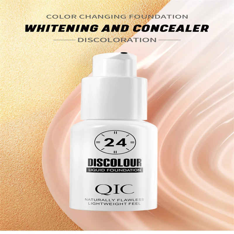 QIC Magic Color Changing Foundation – Long-Lasting, Hydrating, Matte Finish