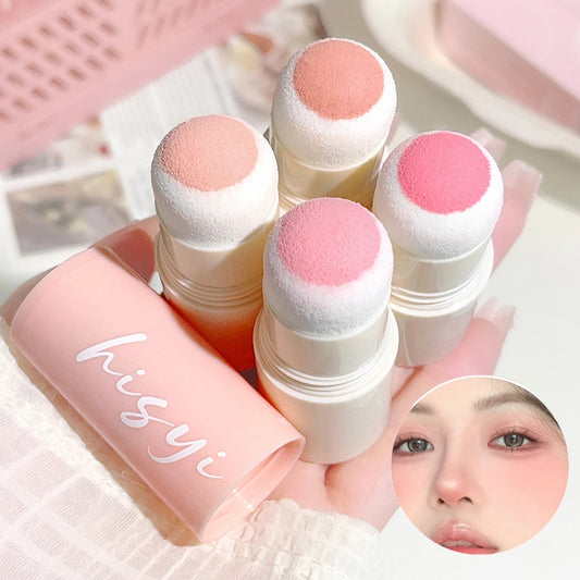 HISYI Soft Fog Blush Stick – Long-Lasting, Dual-Use Cheek & Lip Tint