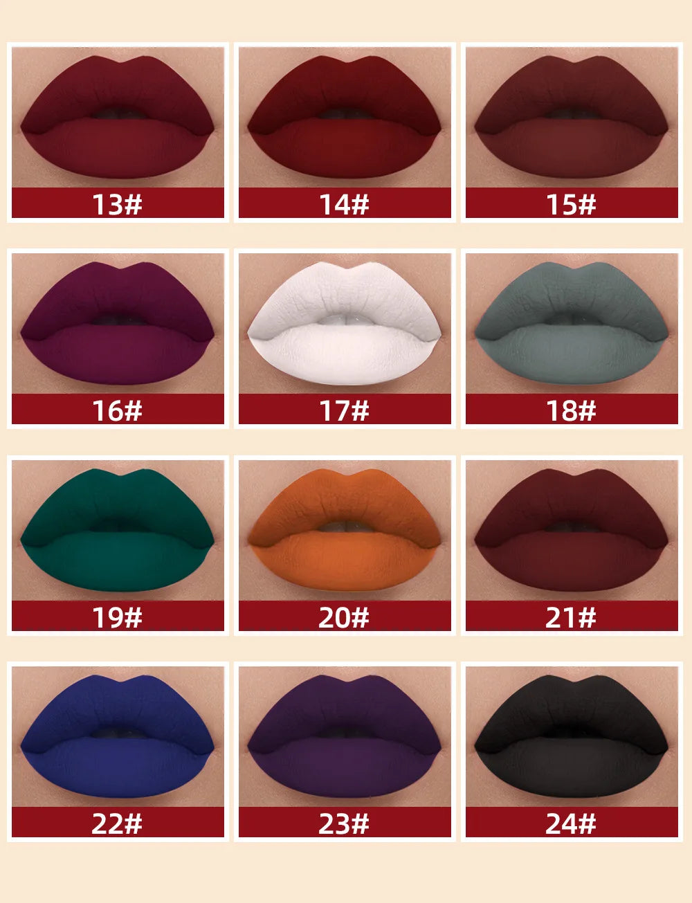 QiBest Matte Liquid Lipstick – Long-Lasting, Smudge-Proof, Velvet Finish