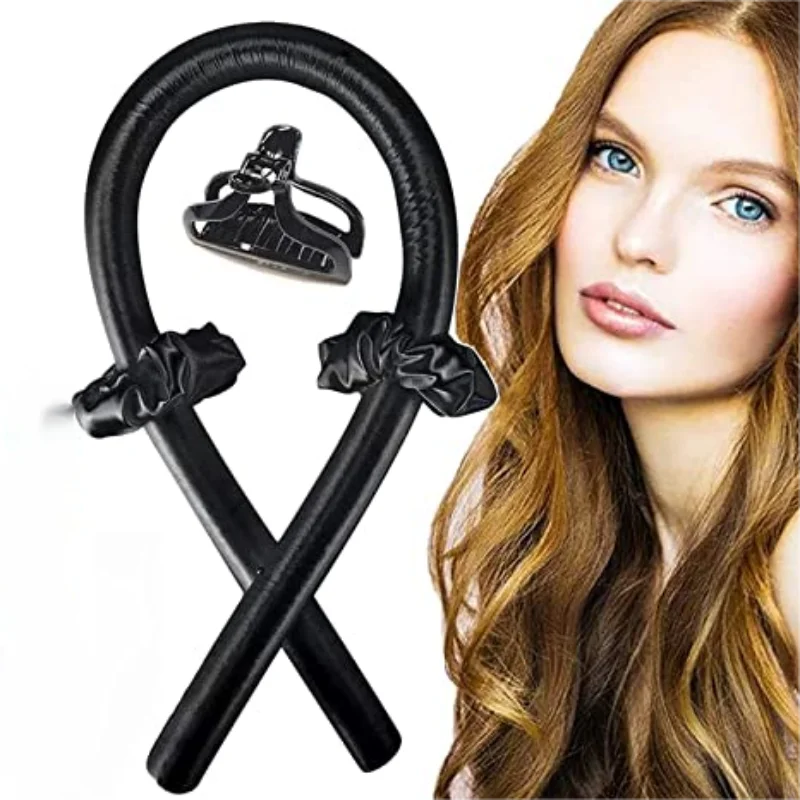Juego de diademas rizadoras sin calor LuxuryGlow: 4 piezas de herramientas de peinado sin calor