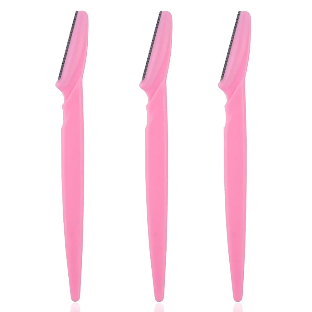 LuxuryGlow - Set de 3/10 afeitadoras recortadoras de cejas seguras: depilación facial de precisión para mujeres
