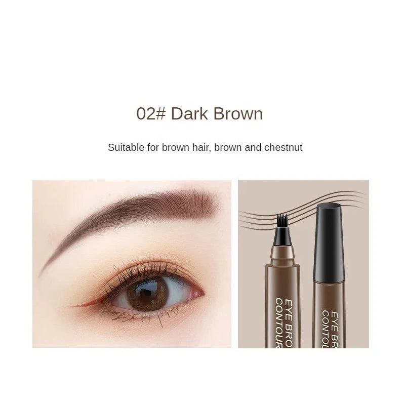 OREADEX 4-Point Eyebrow Pencil – Waterproof, Long-Lasting Natural Brow Pen