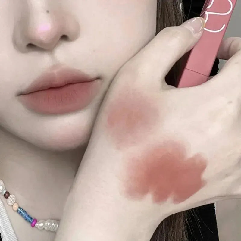 HERORANGE TX010 Matte Lipstick – Waterproof, Sweatproof, 2-in-1 Lip & Cheek Tint