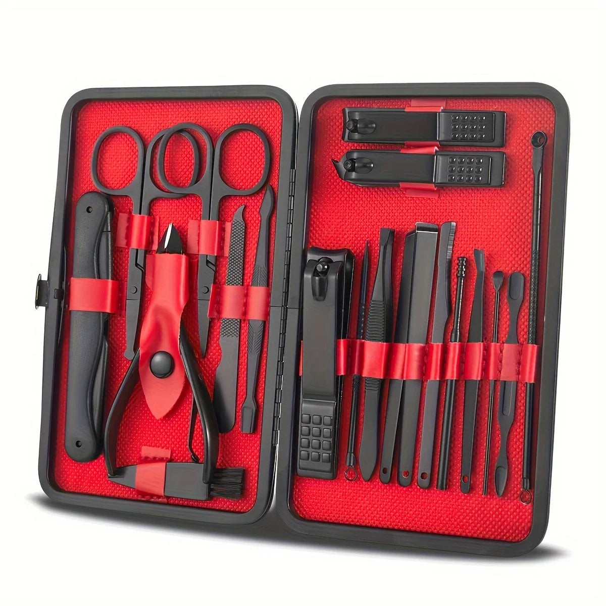 LuxuryGlow 7–24PCS Professional Nail Clippers Kit | Stainless Steel Grooming Set for Men & Women